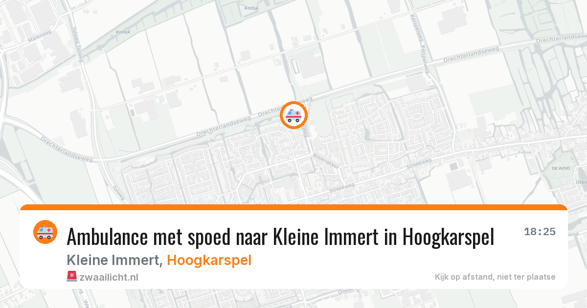 Ambulance met spoed naar Kleine Immert in Hoogkarspel — 7 apr 2026