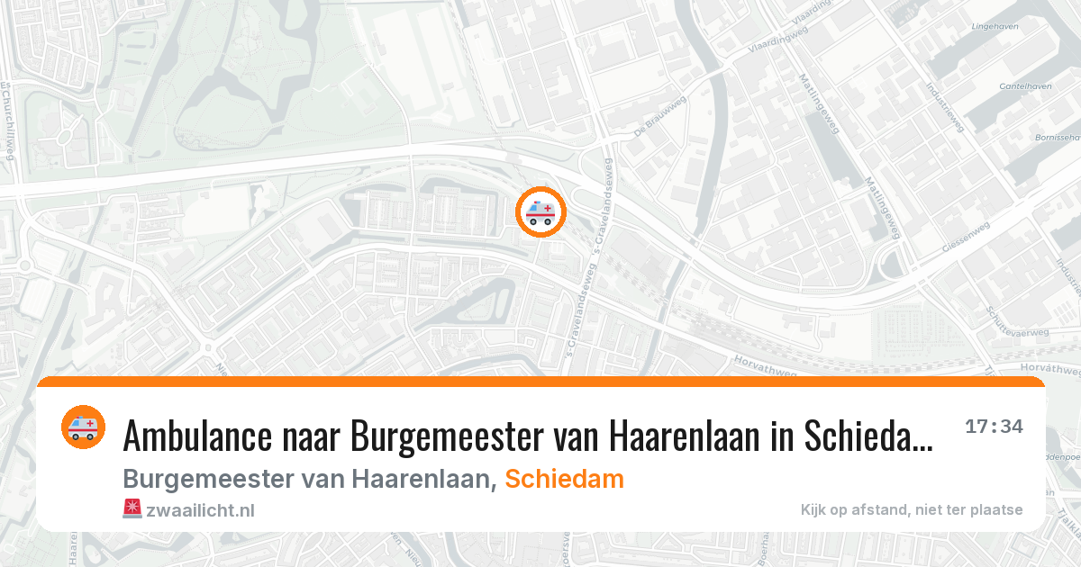 Ambulance naar Burgemeester van Haarenlaan in Schiedam — 29 jan 2026