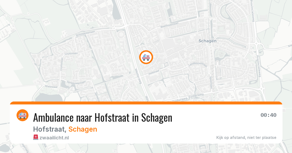 Ambulance naar Hofstraat in Schagen — 6 apr 2026