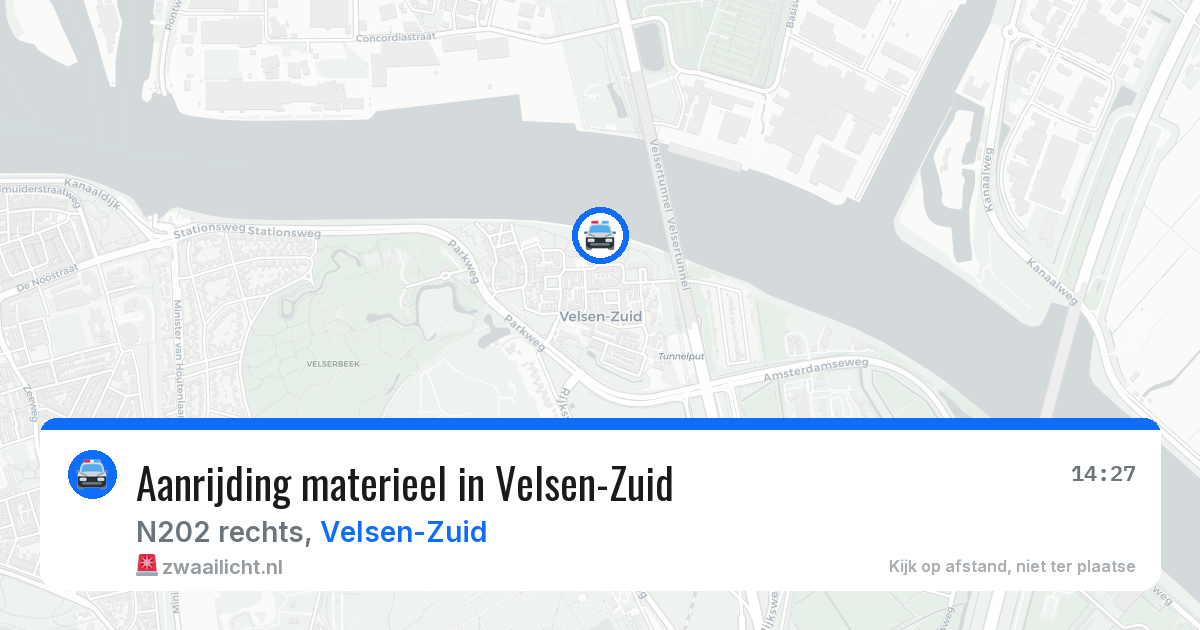 Aanrijding materieel in Velsen-Zuid — 22 mrt 2026