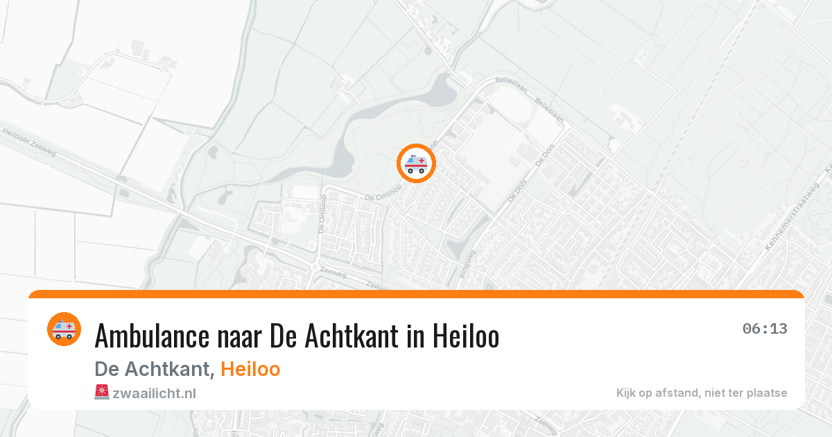 Ambulance naar De Achtkant in Heiloo — 23 mrt 2026