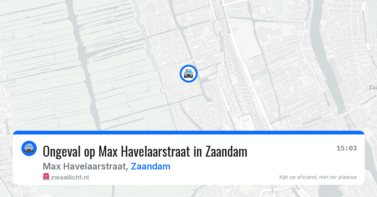 Ongeval op Max Havelaarstraat in Zaandam — 23 jun 2026