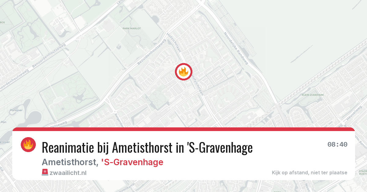 Reanimatie bij Ametisthorst in 'S-Gravenhage — 11 mei 2026