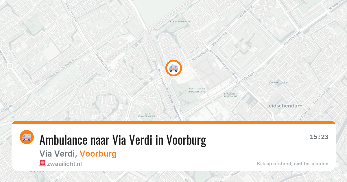 Ambulance naar Via Verdi in Voorburg — 11 jul 2026