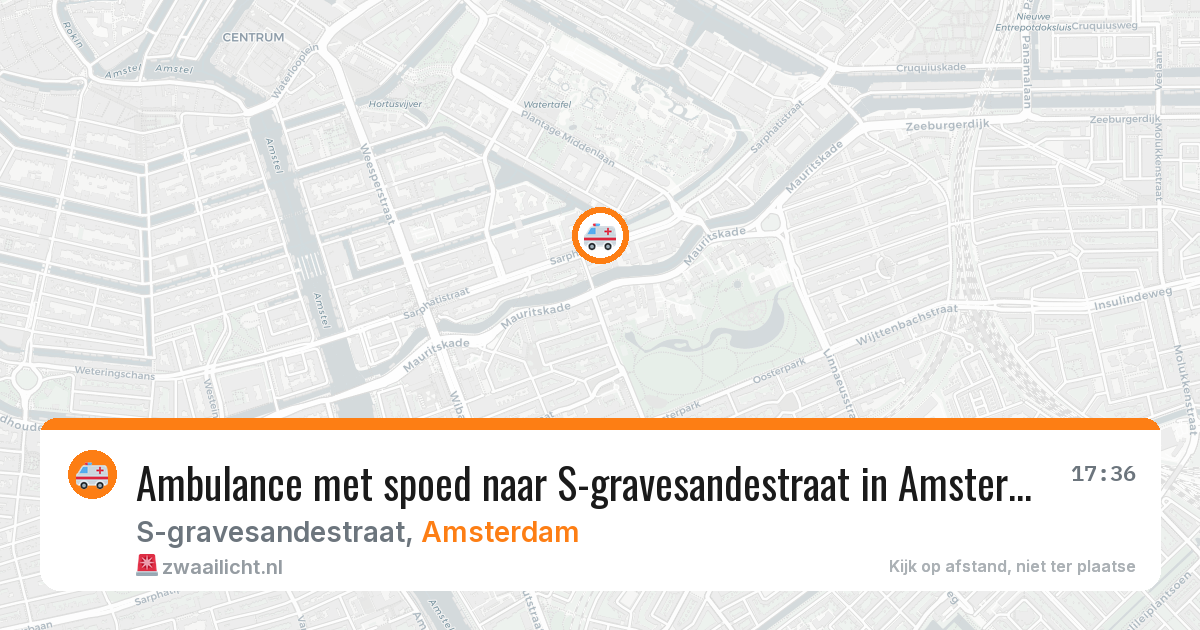 Ambulance met spoed naar S-gravesandestraat in Amsterdam — 5 mei 2026