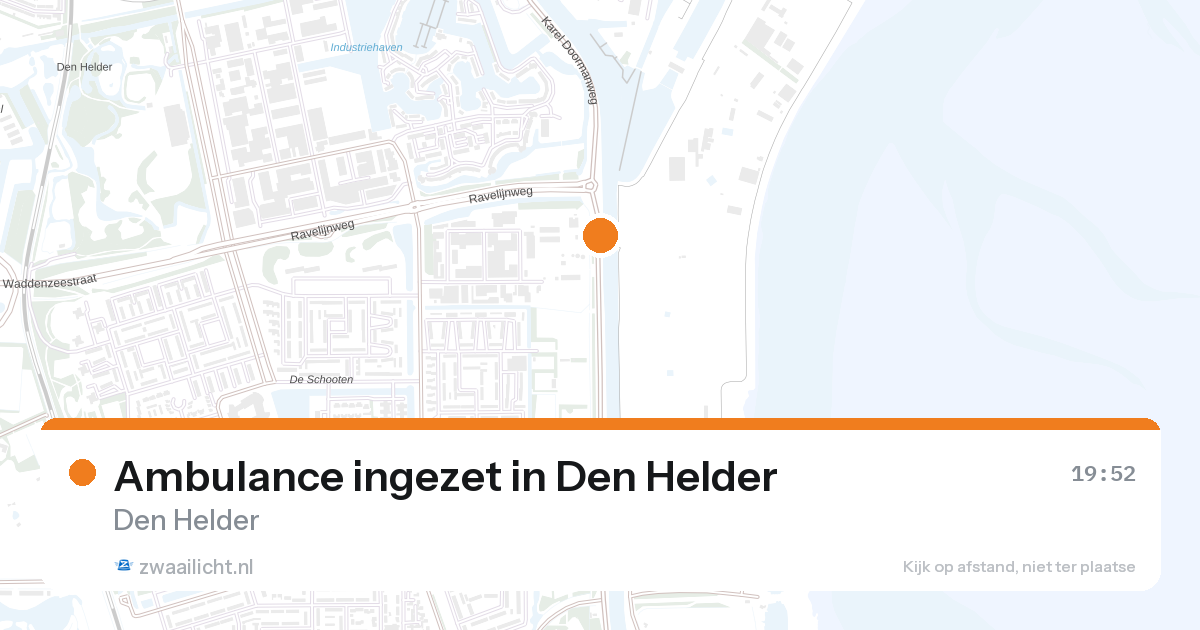 Ambulance ingezet in Den Helder — 28 aug 2026