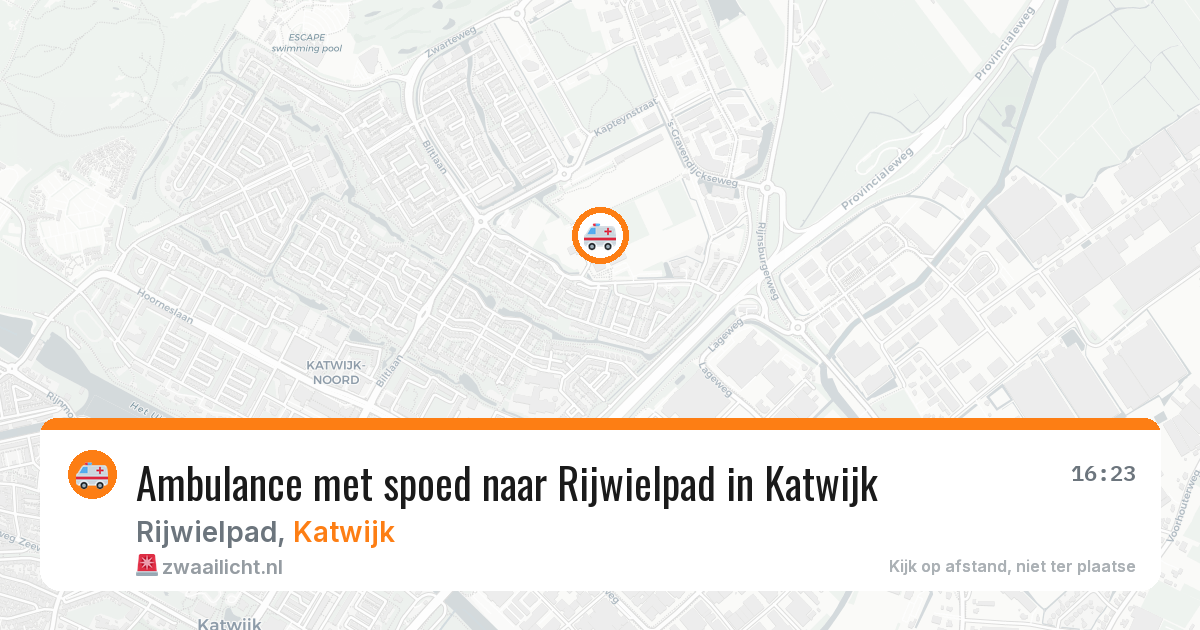 Ambulance met spoed naar Rijwielpad in Katwijk — 2 aug 2026