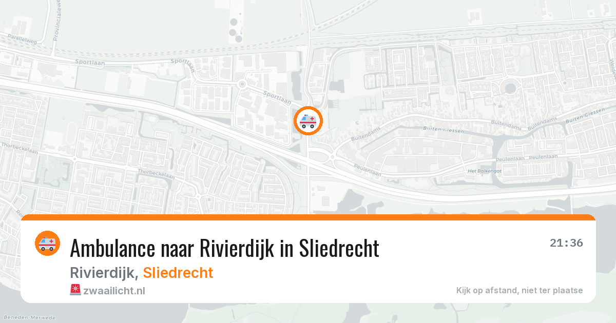 Ambulance naar Rivierdijk in Sliedrecht — 8 apr 2026