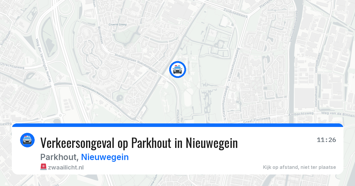 Verkeersongeval op Parkhout in Nieuwegein — 1 jul 2026