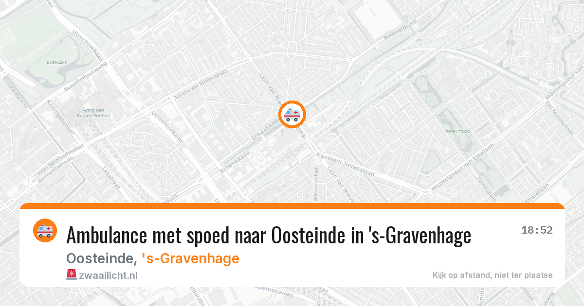 Ambulance met spoed naar Oosteinde in 's-Gravenhage — 23 mei 2026