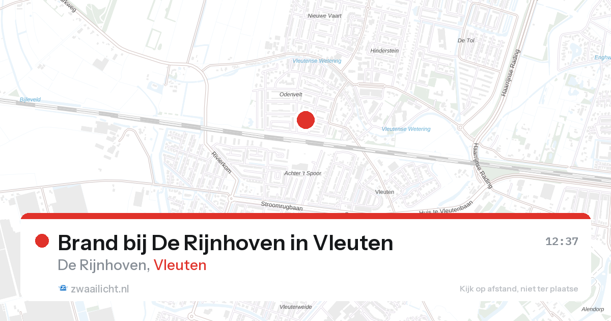 Brand bij De Rijnhoven in Vleuten — 28 aug 2026