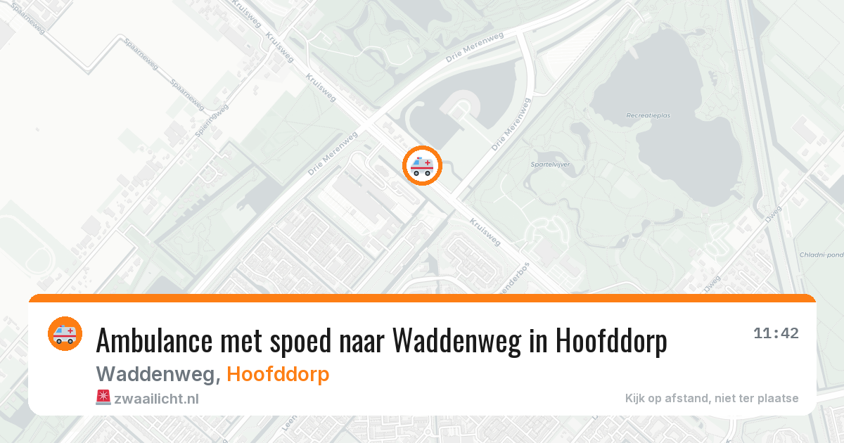 Ambulance met spoed naar Waddenweg in Hoofddorp — 14 apr 2026