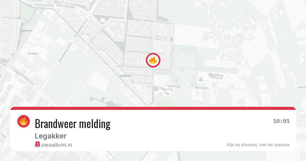 Brandweer melding — 24 apr 2026