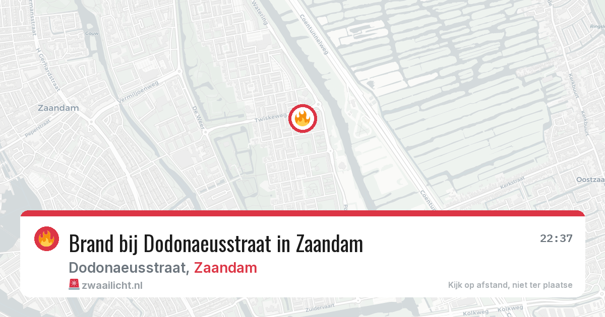 Brand bij Dodonaeusstraat in Zaandam — 10 feb 2026