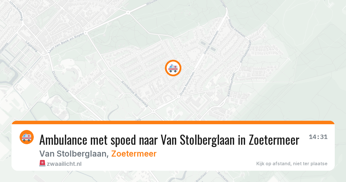 Ambulance met spoed naar Van Stolberglaan in Zoetermeer — 17 jan 2026