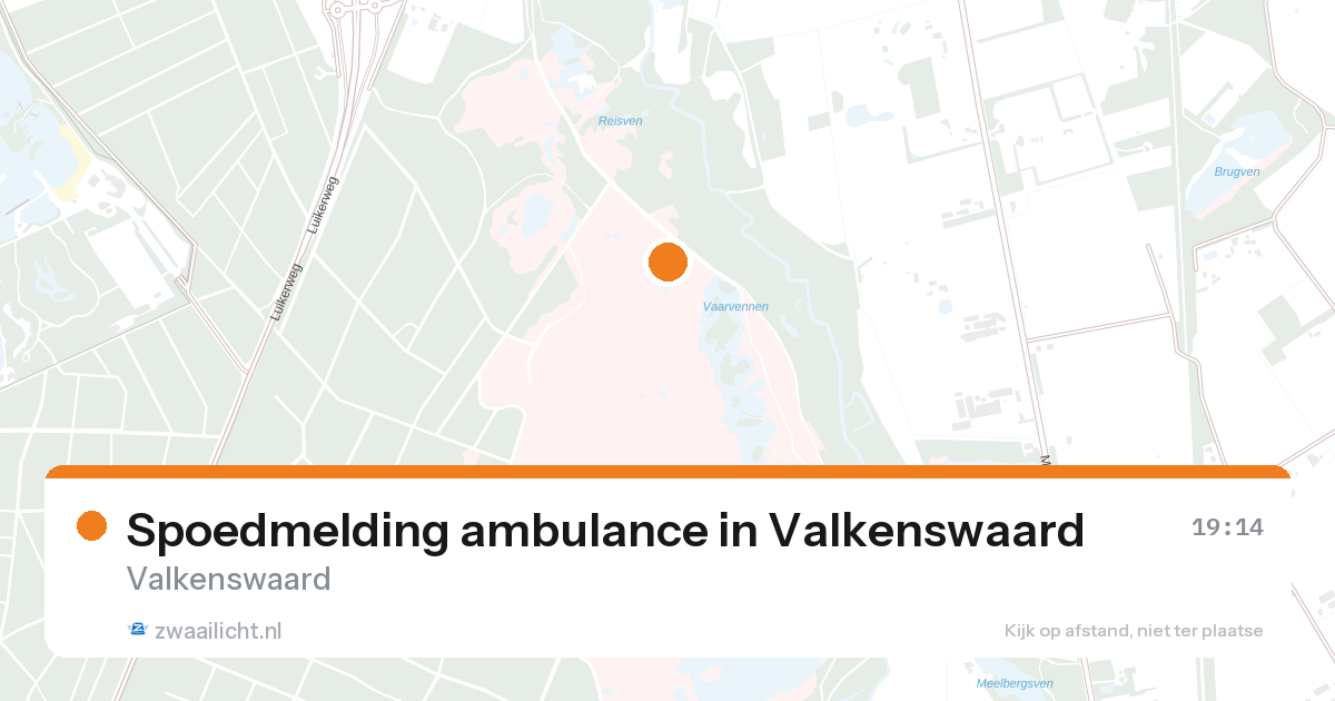 Spoedmelding ambulance in Valkenswaard — 26 aug 2026