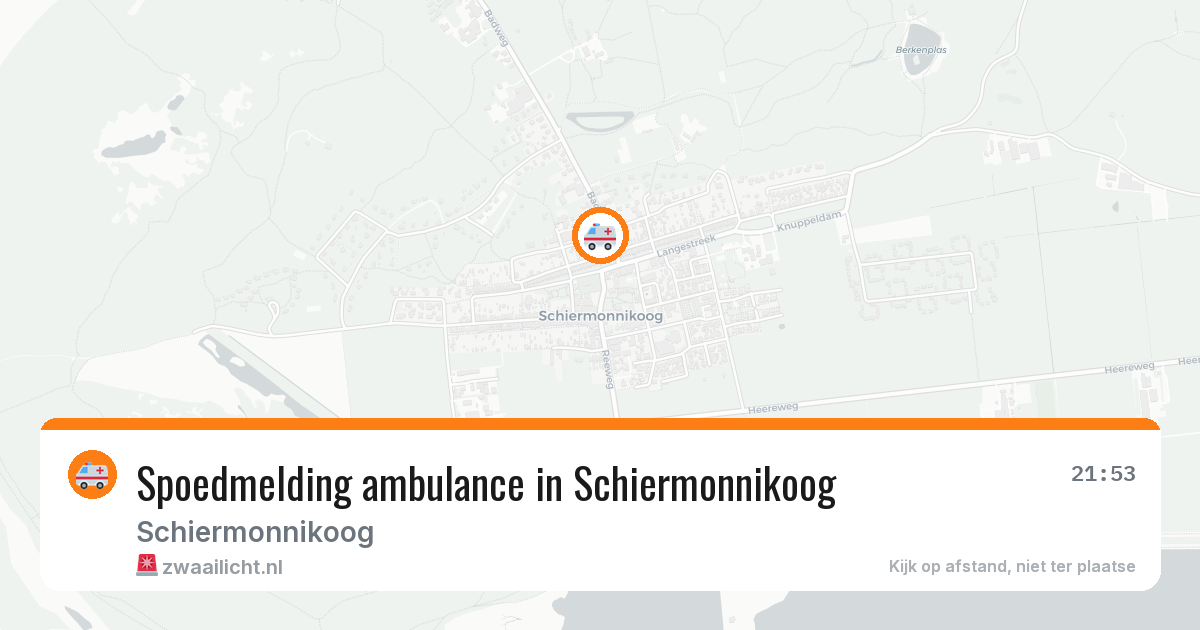 Spoedmelding ambulance in Schiermonnikoog — 18 jun 2026