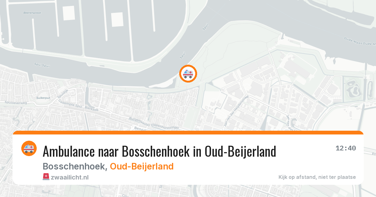 Ambulance naar Bosschenhoek in Oud-Beijerland — 22 jun 2026