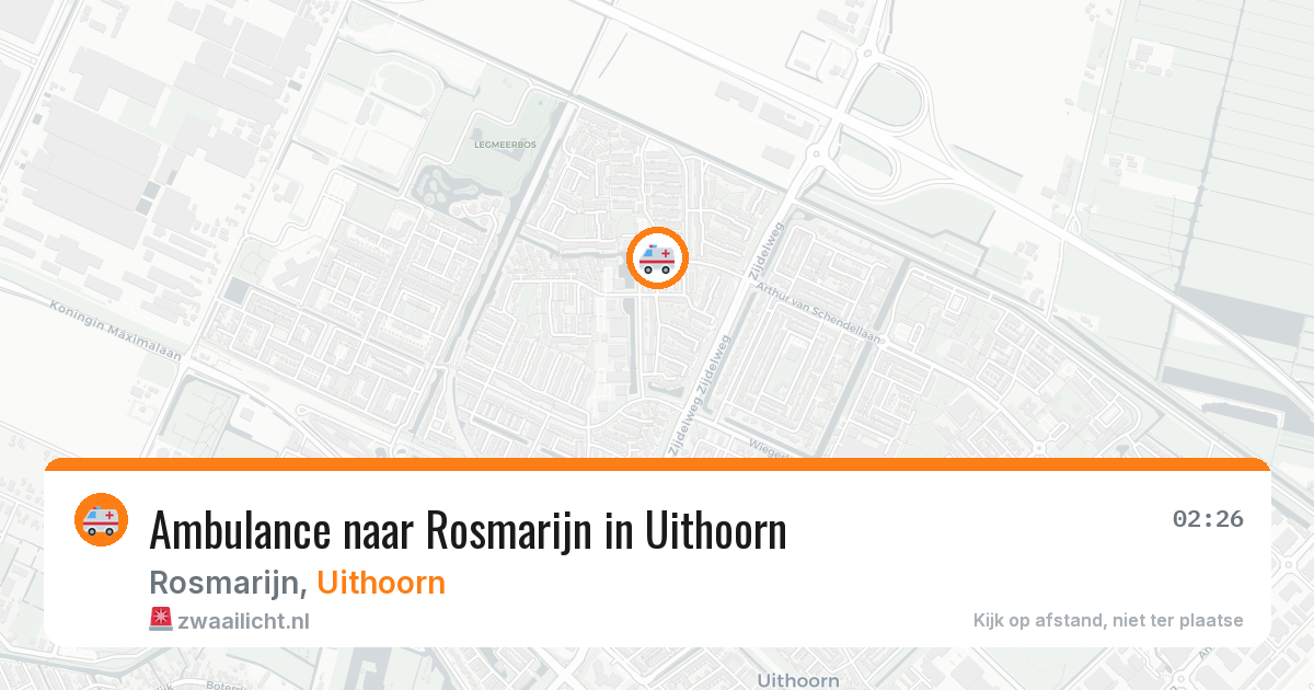 Ambulance naar Rosmarijn in Uithoorn — 7 jun 2026