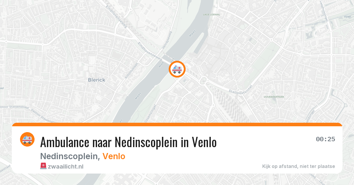 Ambulance naar Nedinscoplein in Venlo — 5 aug 2026