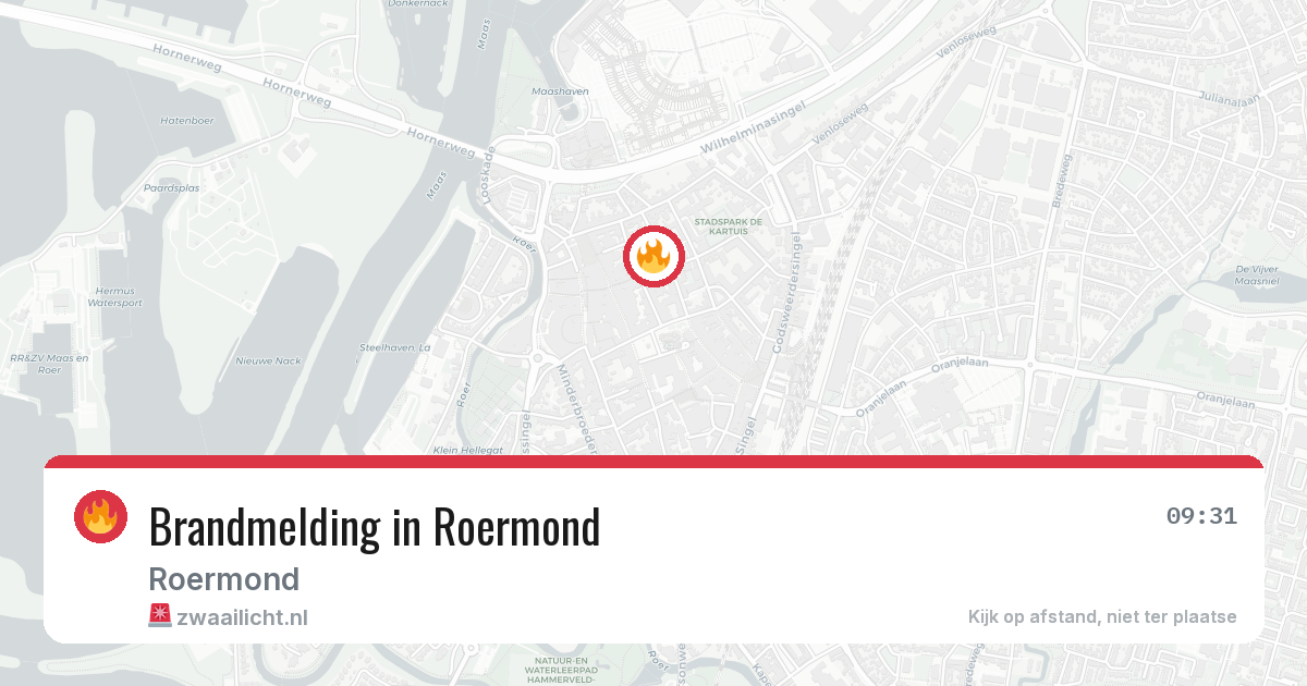 Brandmelding in Roermond — 12 jun 2026