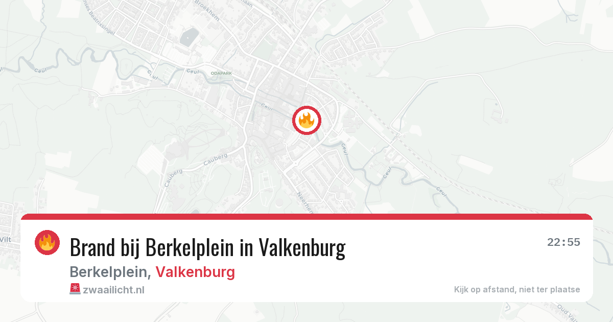 Brand bij Berkelplein in Valkenburg — 29 mei 2026