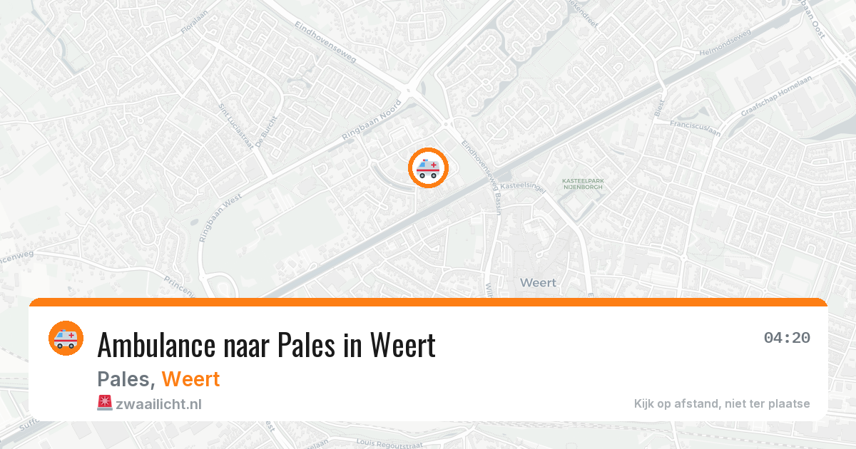 Ambulance naar Pales in Weert — 13 jul 2026