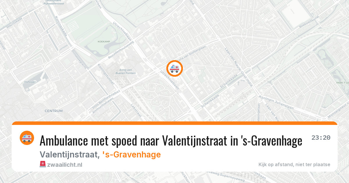Ambulance met spoed naar Valentijnstraat in 's-Gravenhage — 3 mei 2026