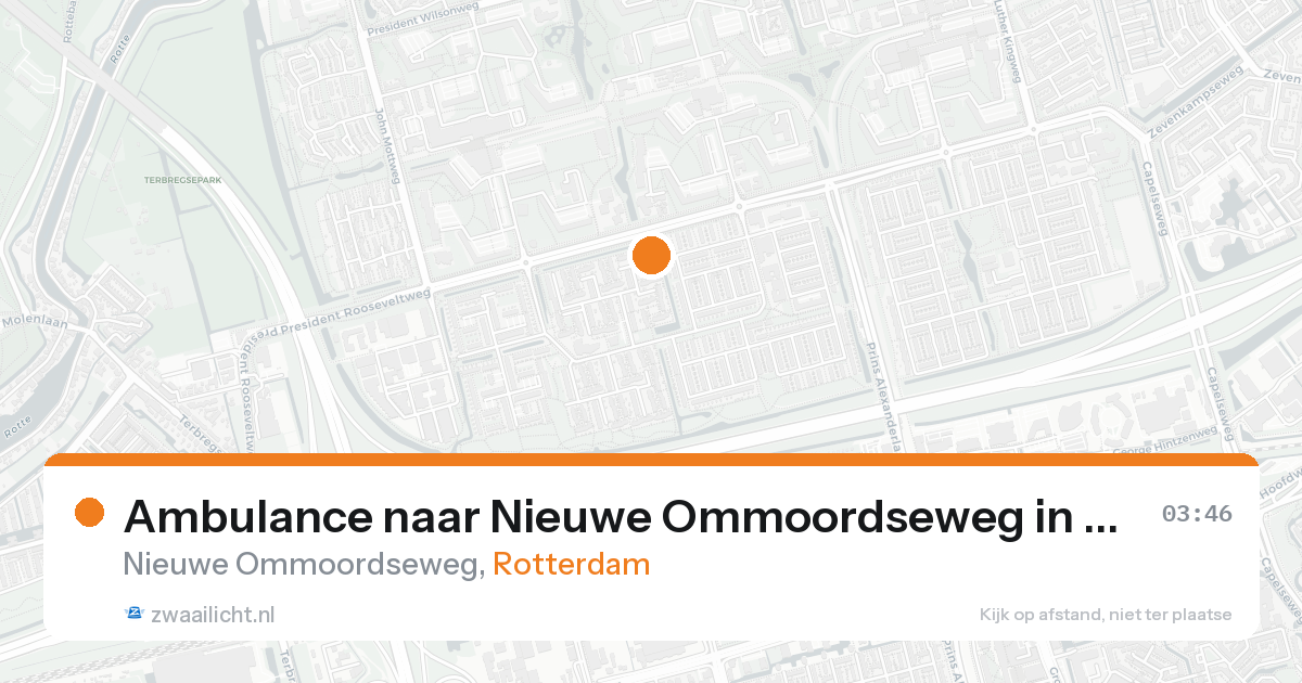 Ambulance naar Nieuwe Ommoordseweg in Rotterdam — 19 aug 2026