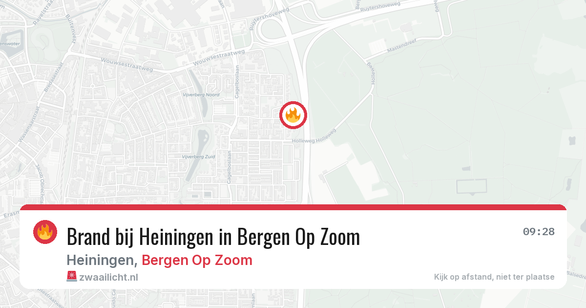 Brand bij Heiningen in Bergen Op Zoom — 30 mei 2026