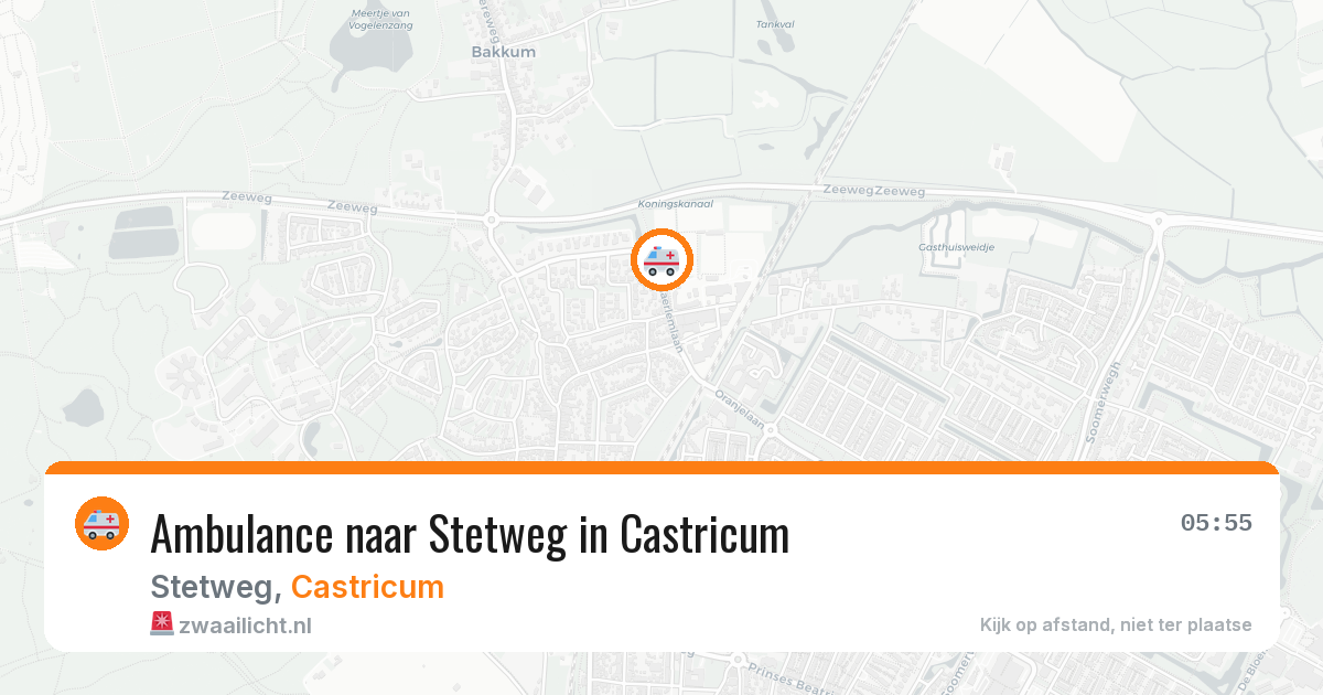 Ambulance naar Stetweg in Castricum — 29 jul 2026