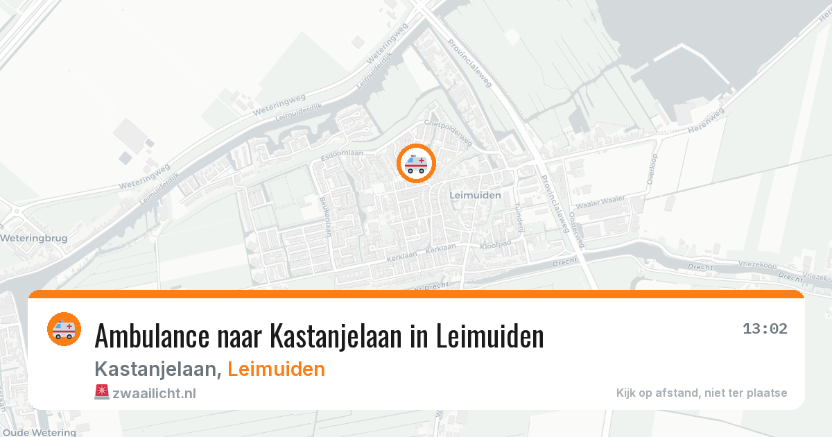 Ambulance naar Kastanjelaan in Leimuiden — 5 jul 2026