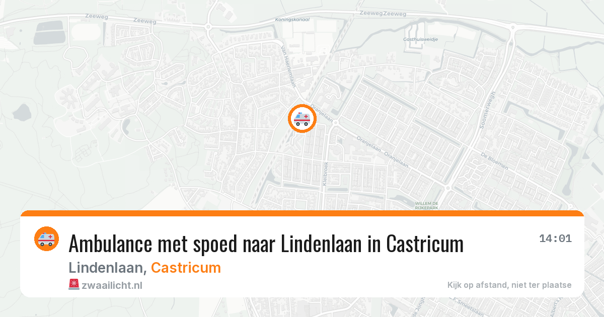 Ambulance met spoed naar Lindenlaan in Castricum — 29 jun 2026