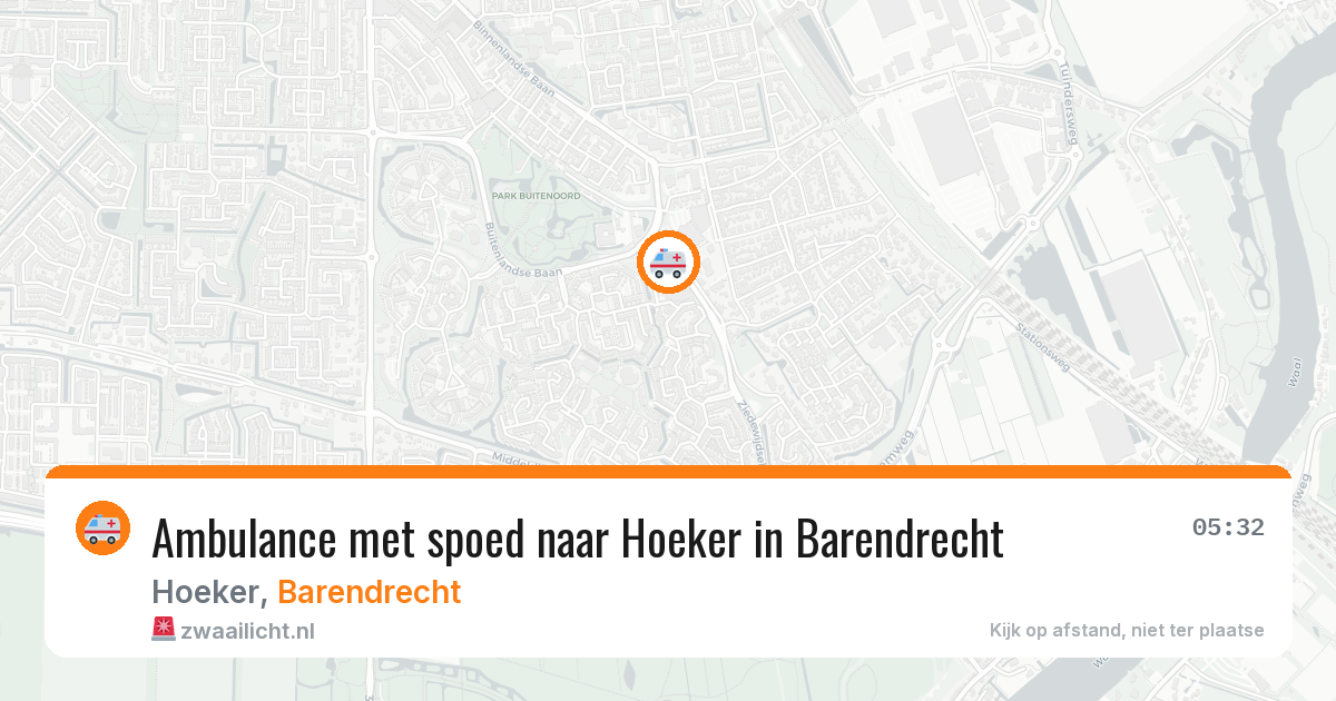 Ambulance met spoed naar Hoeker in Barendrecht — 9 feb 2026