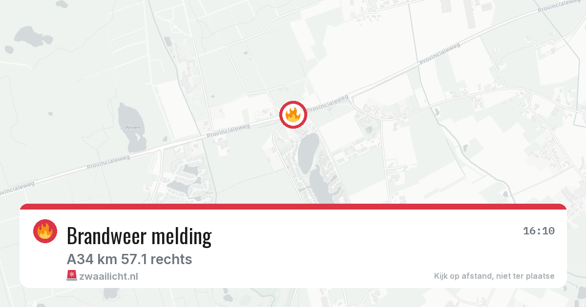 Brandweer melding — 6 mei 2026