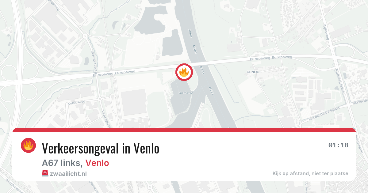 Verkeersongeval in Venlo — 6 jun 2026
