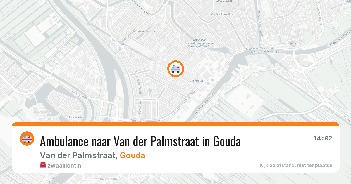 Ambulance naar Van der Palmstraat in Gouda — 18 mrt 2026
