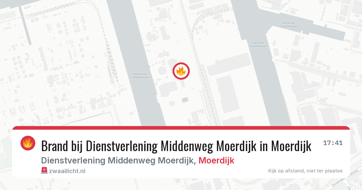 Brand bij Dienstverlening Middenweg Moerdijk in Moerdijk — 3 apr 2026