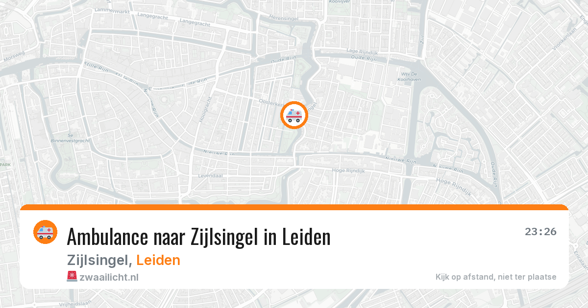 Ambulance naar Zijlsingel in Leiden — 29 apr 2026