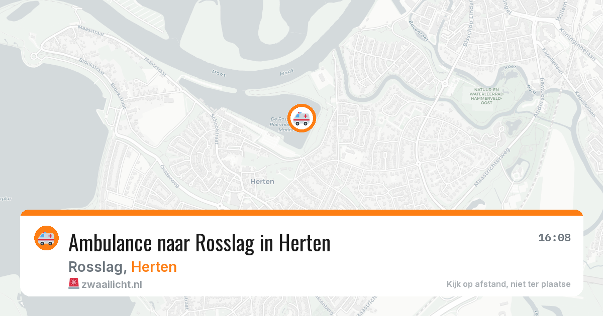 Ambulance naar Rosslag in Herten — 8 jul 2026
