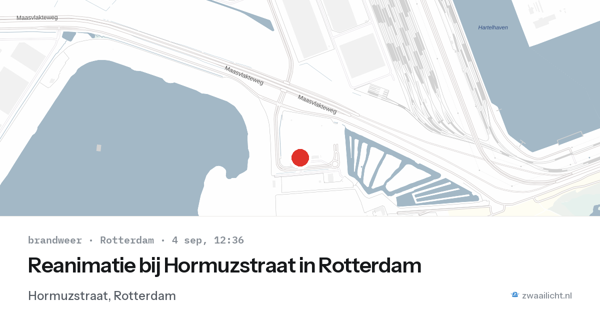 Reanimatie bij Hormuzstraat in Rotterdam — 4 sep 2026