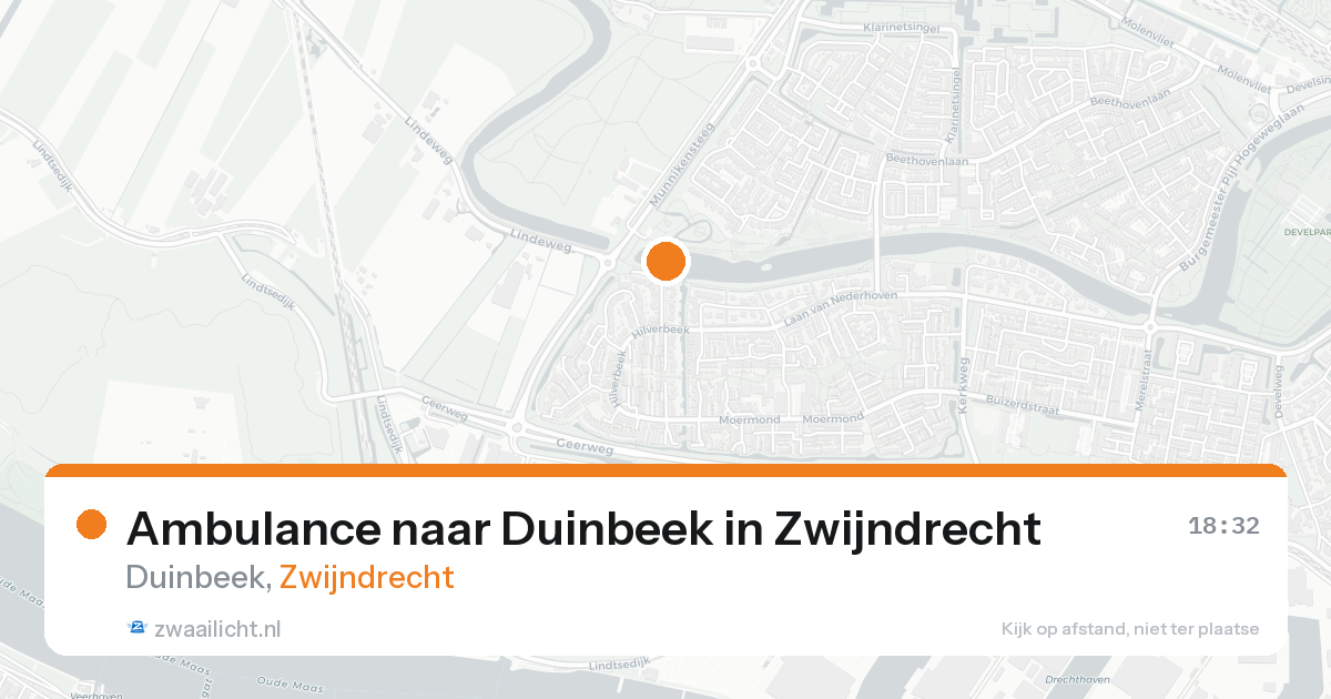 Ambulance naar Duinbeek in Zwijndrecht — 17 aug 2026