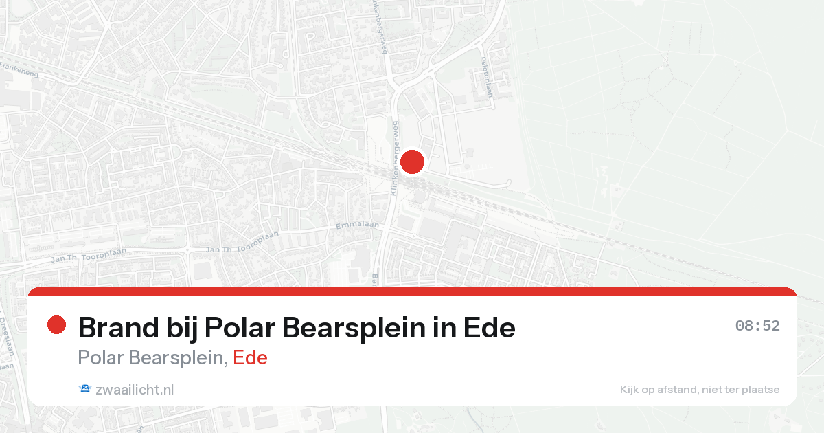 Brand bij Polar Bearsplein in Ede — 15 aug 2026