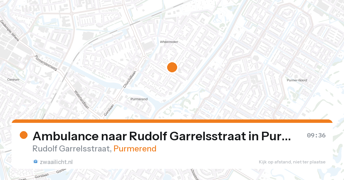 Ambulance naar Rudolf Garrelsstraat in Purmerend — 12 jun 2026