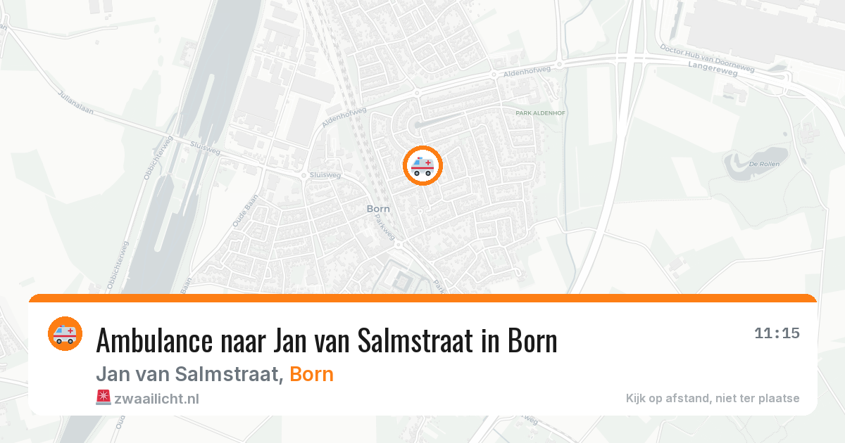 Ambulance naar Jan van Salmstraat in Born — 9 jul 2026