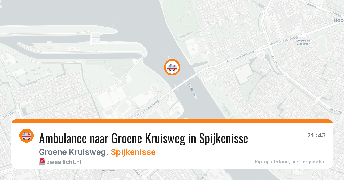 Ambulance naar Groene Kruisweg in Spijkenisse — 13 mei 2026