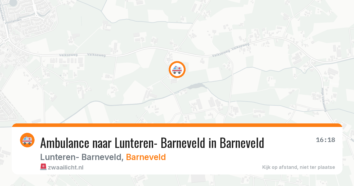 Ambulance naar Lunteren- Barneveld in Barneveld — 8 aug 2026