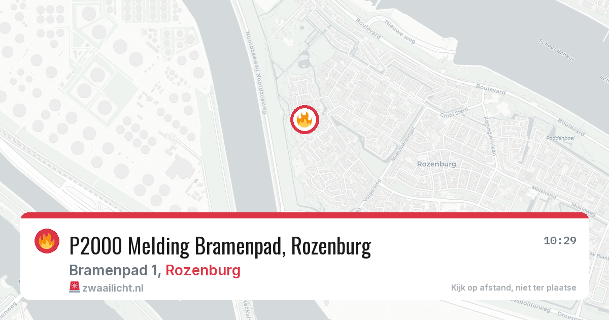 P2000 Melding Bramenpad, Rozenburg — 29 jul 2026