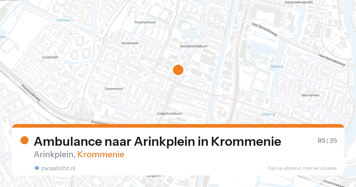 Ambulance naar Arinkplein in Krommenie — 7 feb 2026