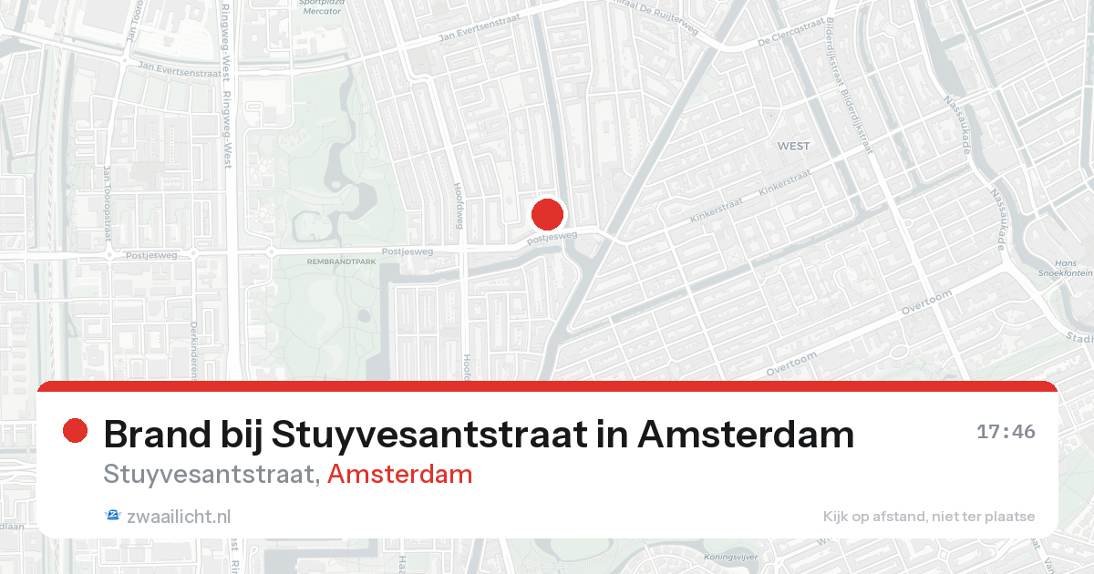 Brand bij Stuyvesantstraat in Amsterdam — 28 mei 2026